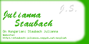 julianna staubach business card